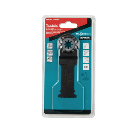 Makita E-08486 StarlockPlus Oscillating Multi-Tool 1-1/4in. High Carbon Steel Curved Plunge Cut Blade - Ace Tool Group - Makita