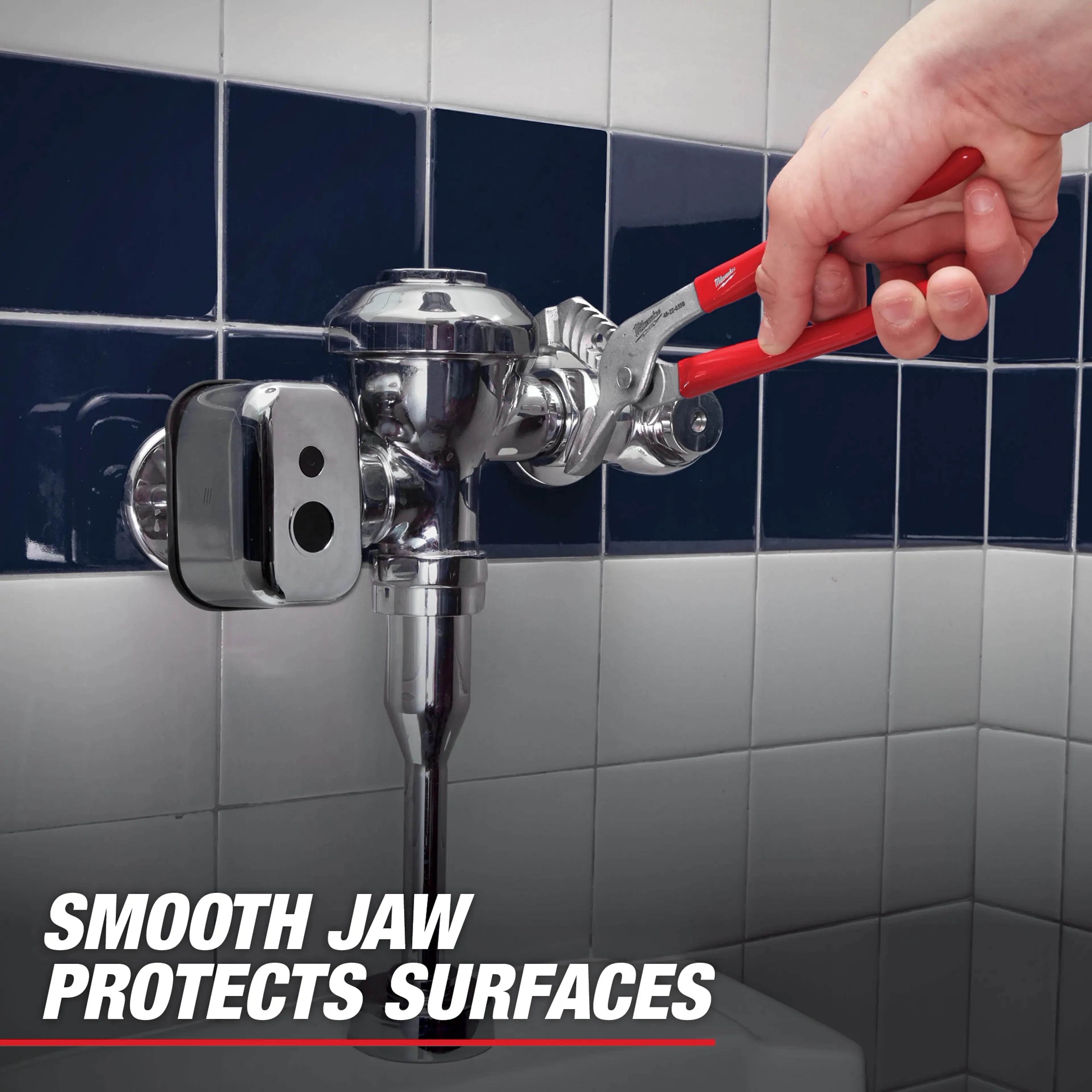 Milwaukee 48-22-6550 10 in. Smooth Jaw Pliers - Ace Tool Group - Milwaukee
