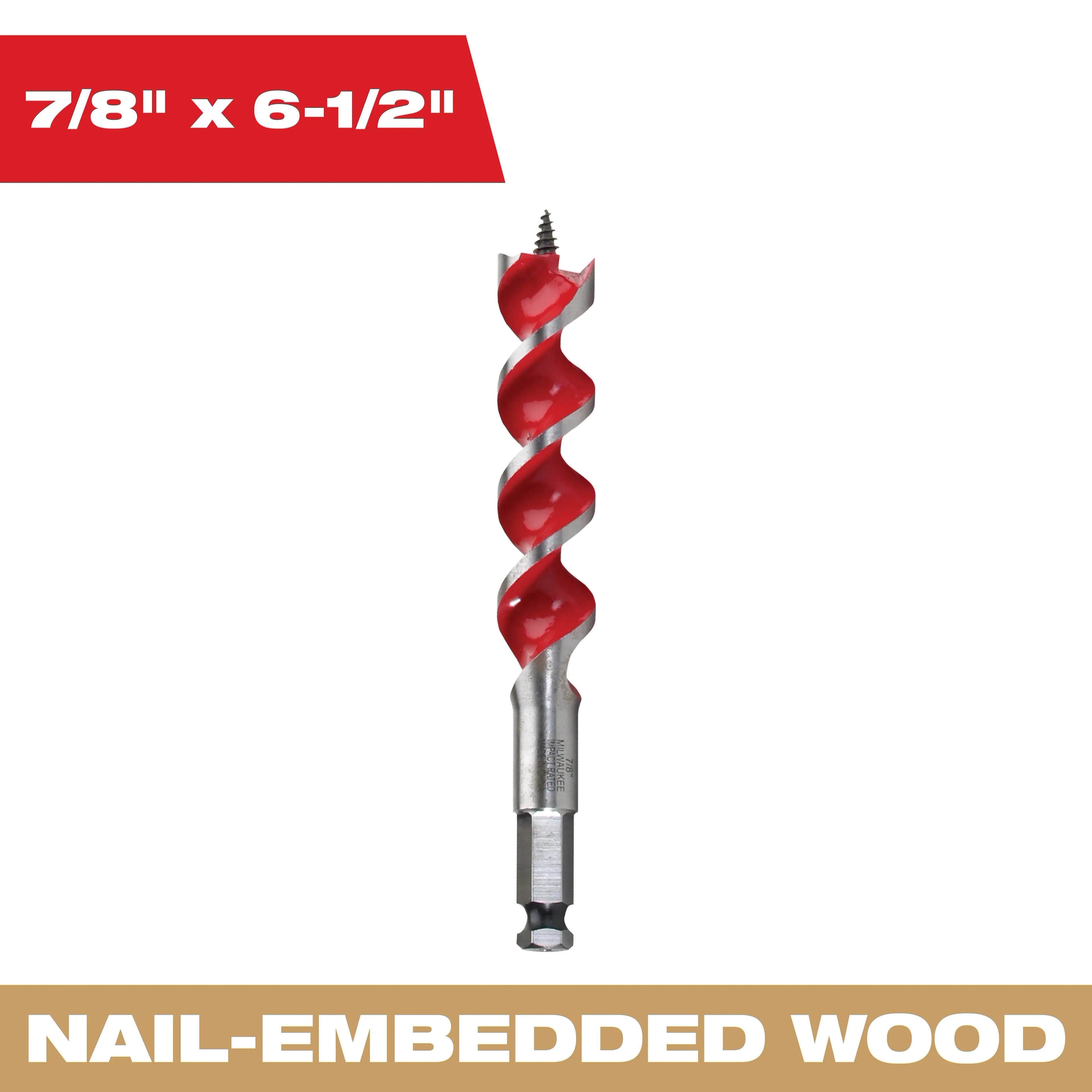 Milwaukee 48-13-0870 7/8" x 6-1/2" Auger Bit - Ace Tool Group - Milwaukee