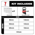 Milwaukee 48-22-9529 7pc Flex Head Ratcheting Wrench Set - Metric - Ace Tool Group - Milwaukee