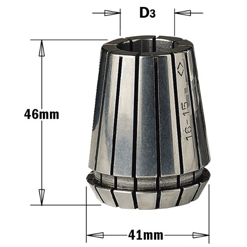 CMT 184.202.00 ER40 Precision Collet, 25mm Diameter - Ace Tool Group - CMT