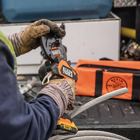 Klein BAT20GD10 Battery-Op Cable Cutter, CU/Al,2 Ah - Ace Tool Group - Klein