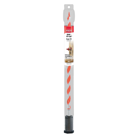 Diablo DAG3050 5/8" x 17-1/2" Auger Bit for Wood & Nail-Embedded Wood - Ace Tool Group - Diablo