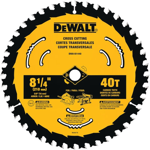 Dewalt Dwa181440 - 8 1/4In 40T Blister - 5pk - Ace Tool Group - DeWalt