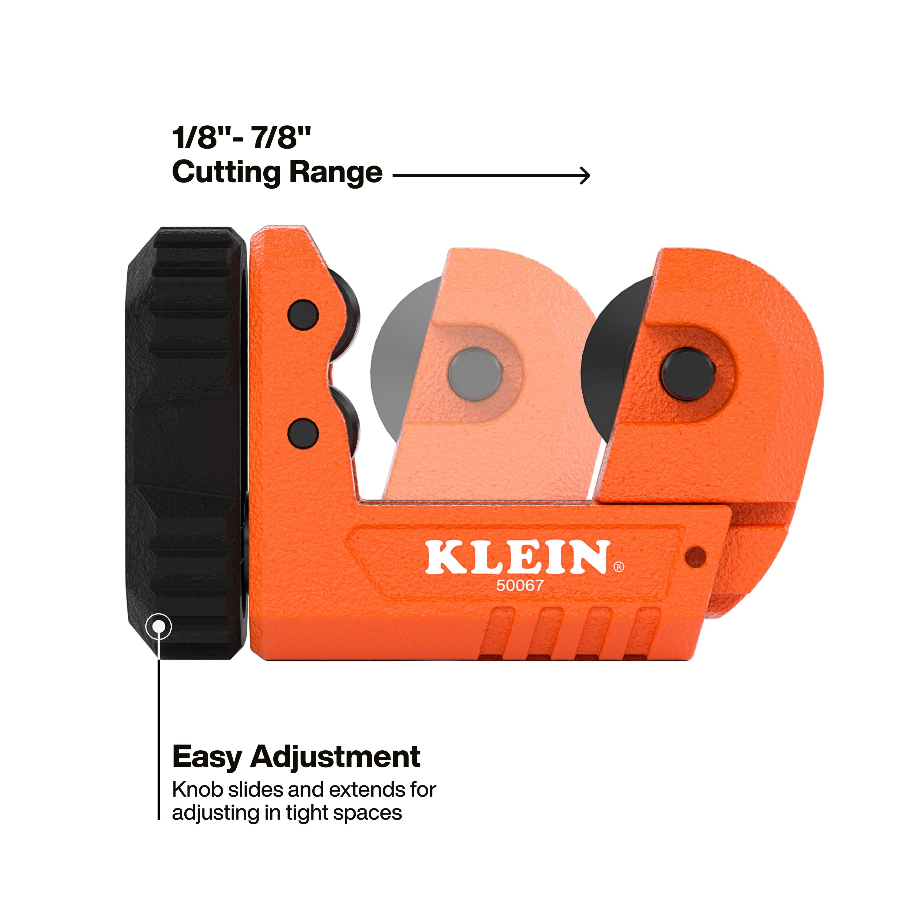 Klein KLE-50067 7/8-Inch Micro Tubing Cutter - Ace Tool Group - Klein Tools