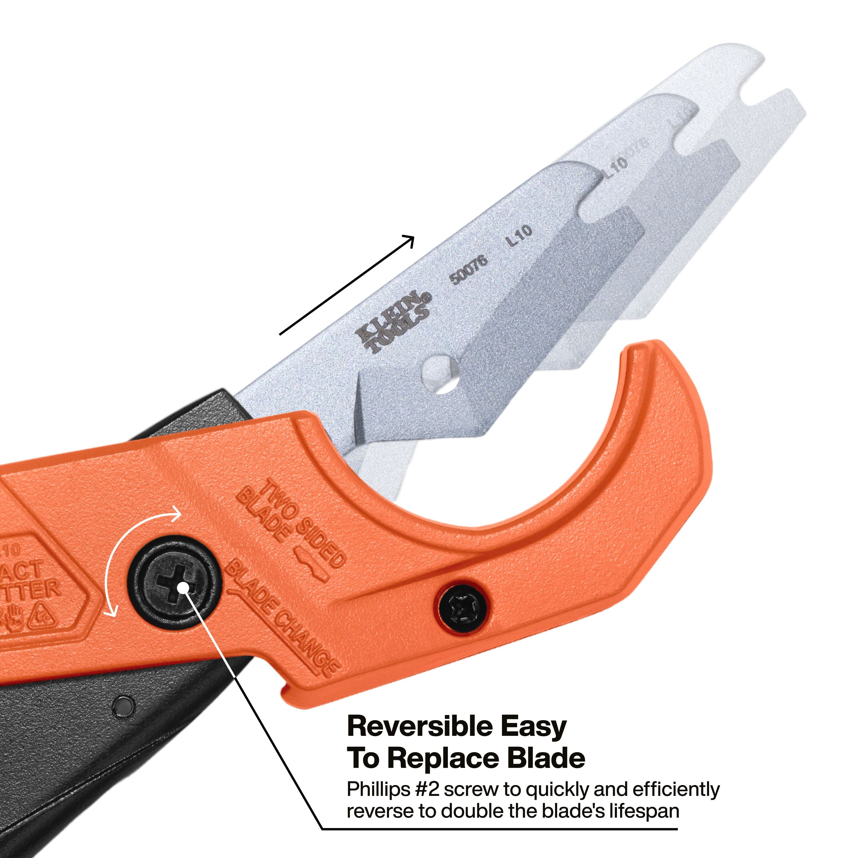 Klein 50072 1-1/4-Inch Compact PEX Pipe and Tubing Cutter