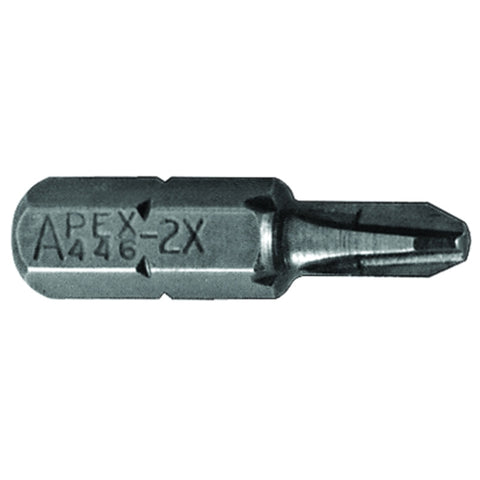 Cooper 446-2X 1/4'' Phillips #2 Hex Insert Bits - Ace Tool Group - Cooper