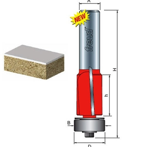 Freud Tools 3/4" (Dia.) Downshear Helix Flush Trim Bit - Ace Tool Group - Freud