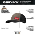 Milwaukee 505N GRIDIRON™ Snapback Trucker Hat | Brown - Ace Tool Group - Milwaukee Tool