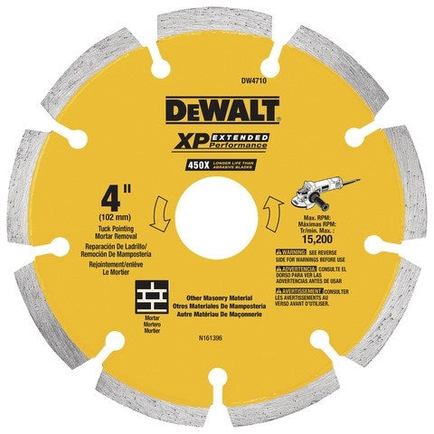 Dewalt Dw4710 4" X 2.5 Tuck Point Diamond Blade - Ace Tool Group - DeWalt