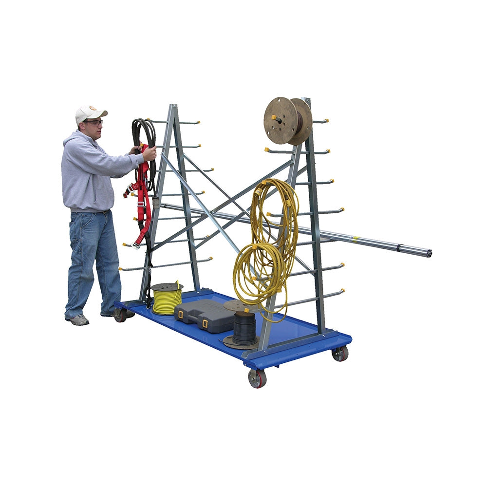 Vestil A-Frame Cart With Storage Rack 36w X 72l - Ace Tool Group - Vestil