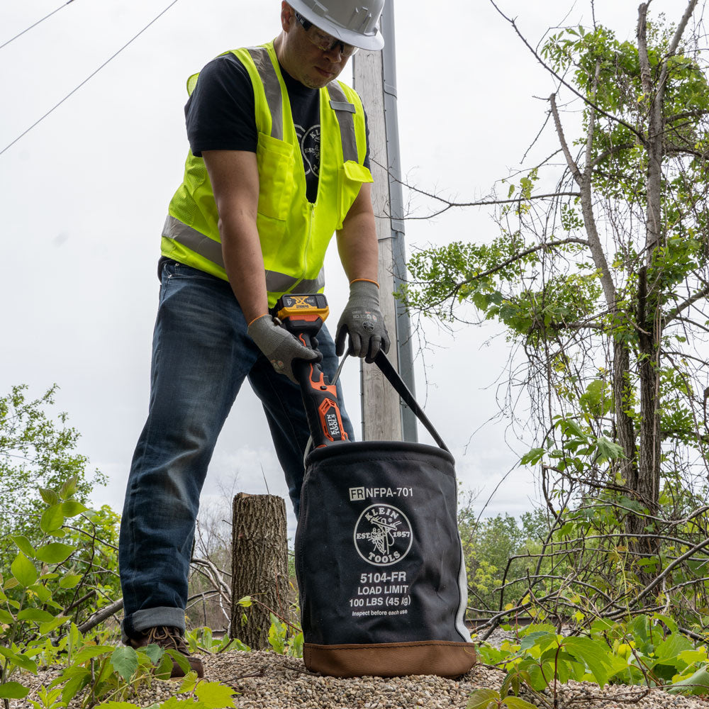 Klein 5104FR Flame Resistant Canvas Bucket - Ace Tool Group - Klein