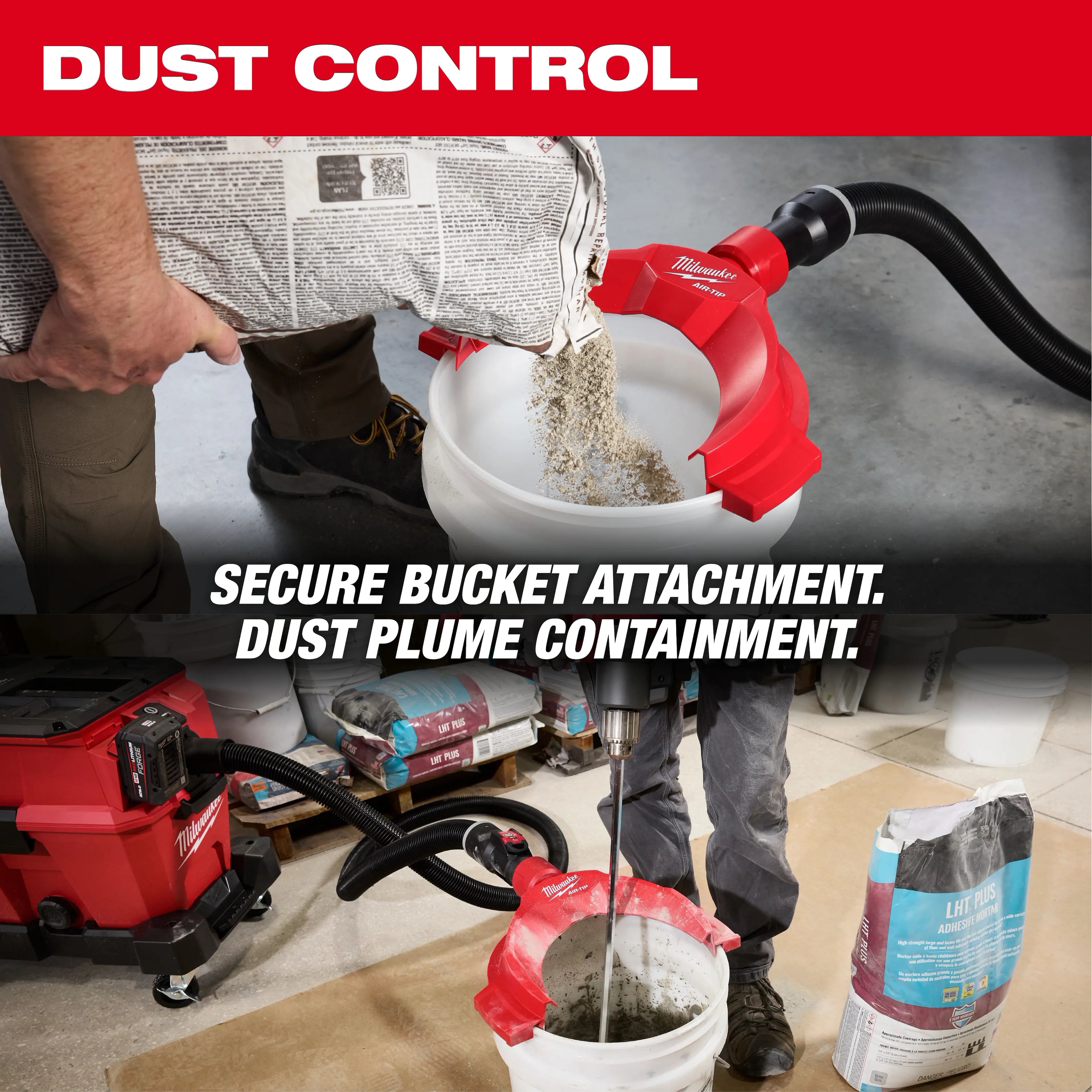 Milwaukee 49-90-2041 AIR-TIP™ Bucket Topper Dust Collector - Ace Tool Group - Ace Tool Group