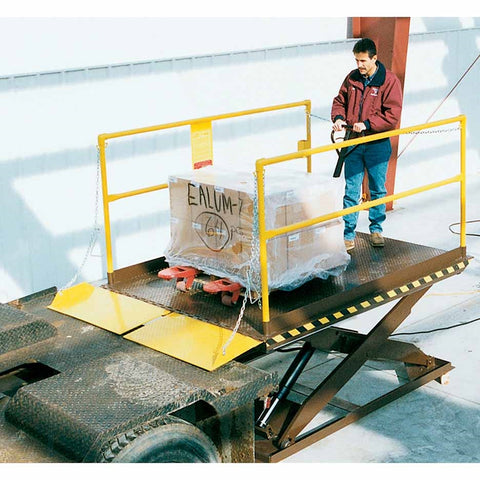 Vestil WL-100-5-68 Prem Truck Scissor Dock Lift 5K 6X8 Ft - Ace Tool Group - Vestil