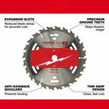 Milwaukee 48-40-1711 7-1/4" 24T Construction Framing Contractor Pack (25PK) - Ace Tool Group - Milwaukee