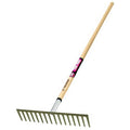Truper 31390 Tru Pro Level Head Rake with 16-Teeth, Ash Handle, 60-Inch - Ace Tool Group - Truper