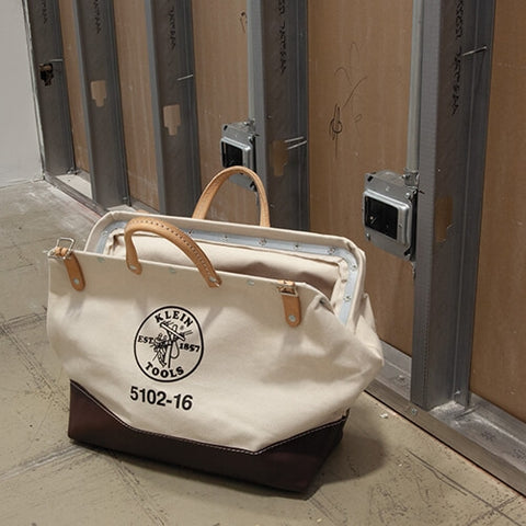 Klein 5102-16 16 in. Canvas Tool Bag - Ace Tool Group - Klein