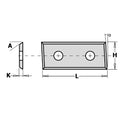 CMT 790.483.12 10-Pcs Standard Insert Knives, 4 Cutting Edges 35¼ - Ace Tool Group - CMT