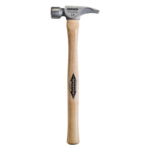 Stiletto TI14SS 14oz Titanium Smooth Face, 18" Straight Hickory Handle - Ace Tool Group - Stiletto