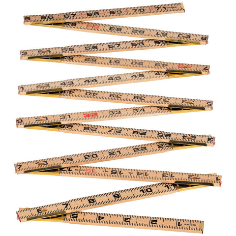 Klein 900-6 Wood Folding Rule Inside Reading - Ace Tool Group - Klein