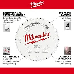 Milwaukee 48-40-0524 5-3/8" 36T FINE FINISH BLD 5 Pack - Ace Tool Group - Milwaukee