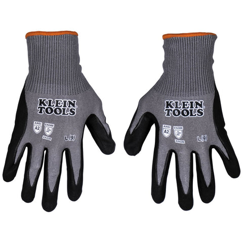Klein Tools 60585 A2 Cut Knit Dipped Gloves, L, 2-Pr - Ace Tool Group - Klein