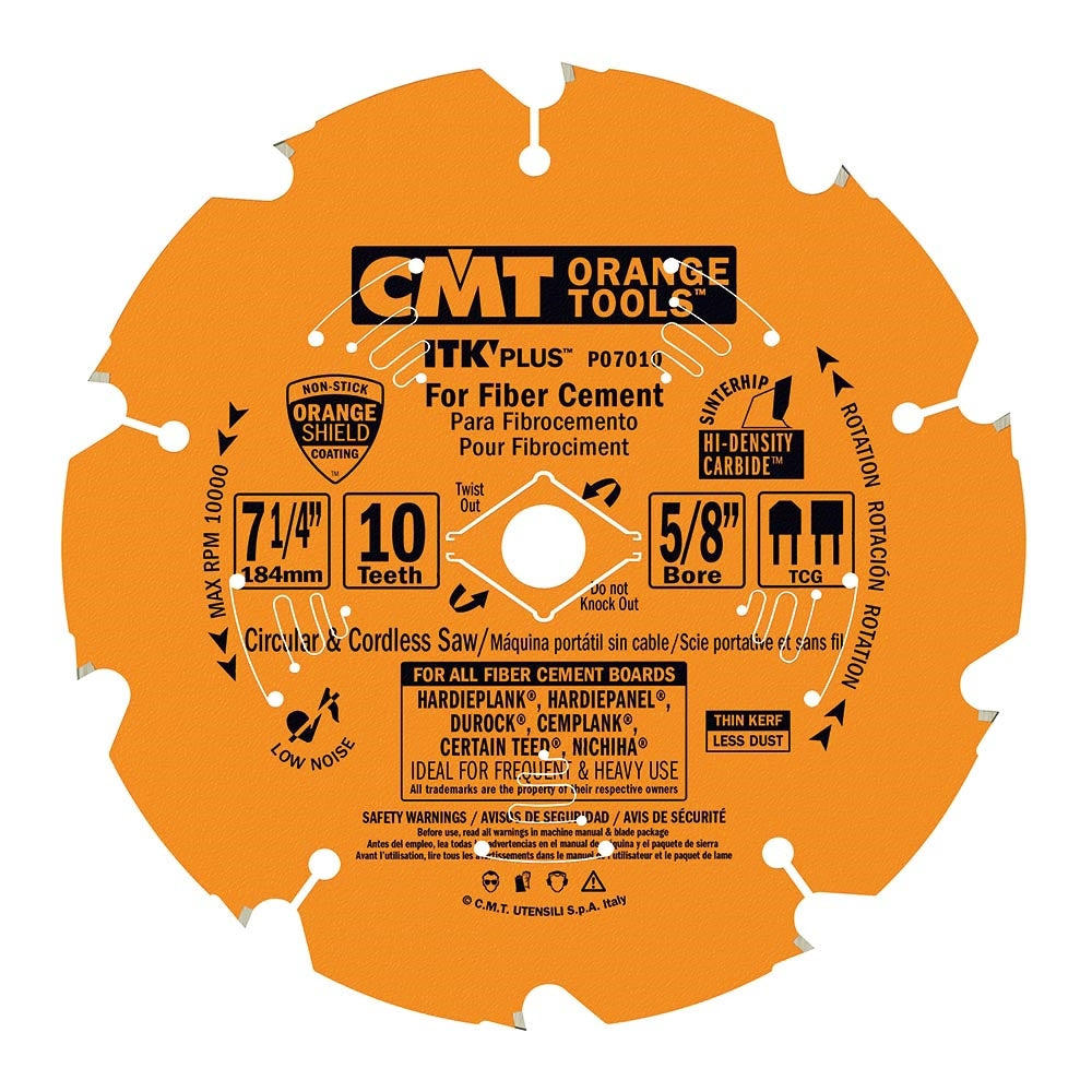 CMT P07010 ITK Plus Saw Blade 7-1/4  Fiber Cement - Ace Tool Group - CMT