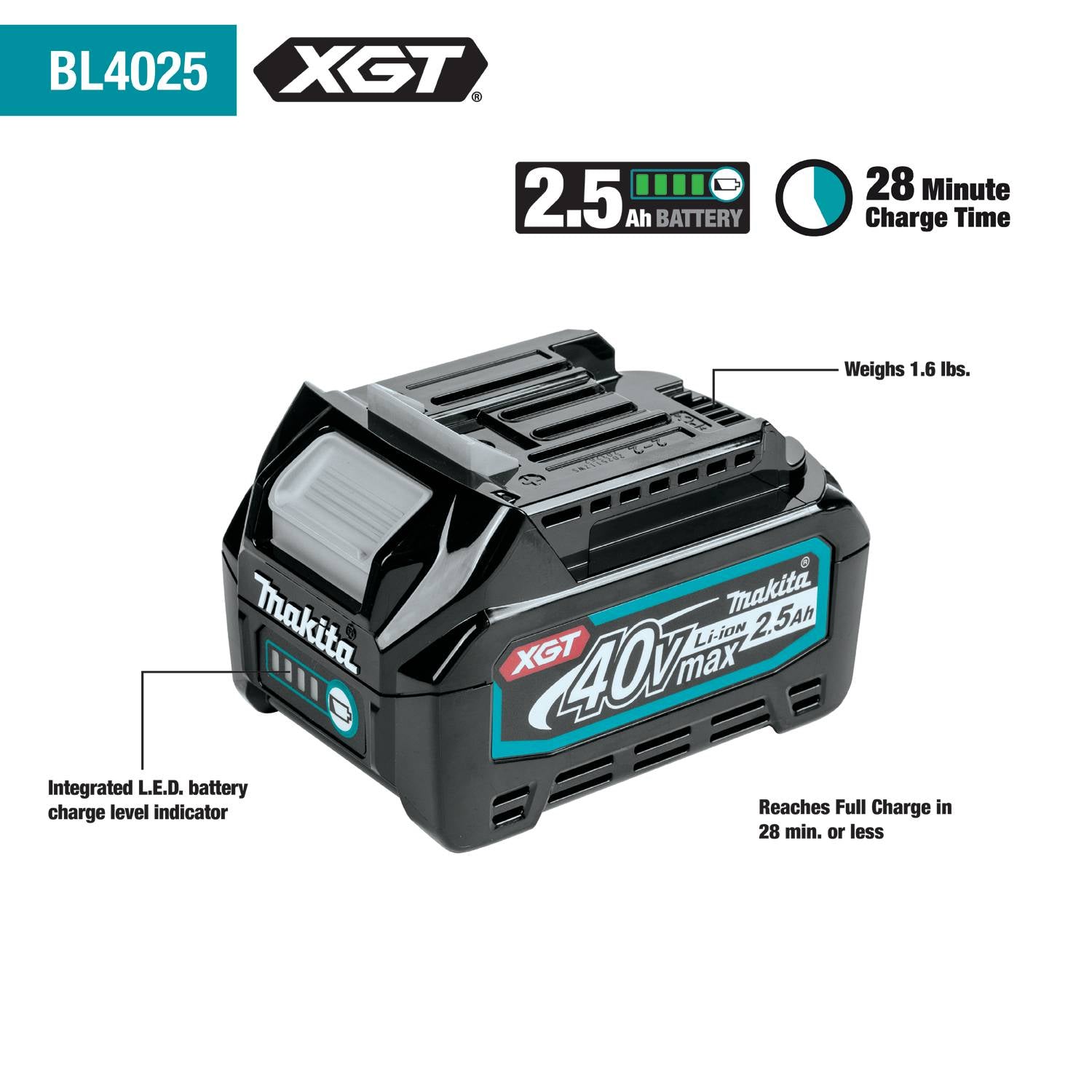Makita GWT02D 40V max XGT High-Torque 1/2" Sq. Drive Impact Wrench Kit - Ace Tool Group - Makita