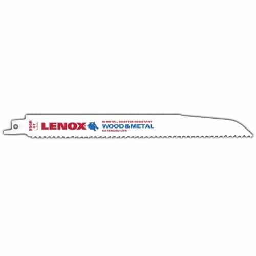 Lenox Wood Cutting Reciprocating Saw Blade With Power Blast Technology Bi-Metal 9-Inch 6 Tpi 50/Pk - Ace Tool Group - Lenox