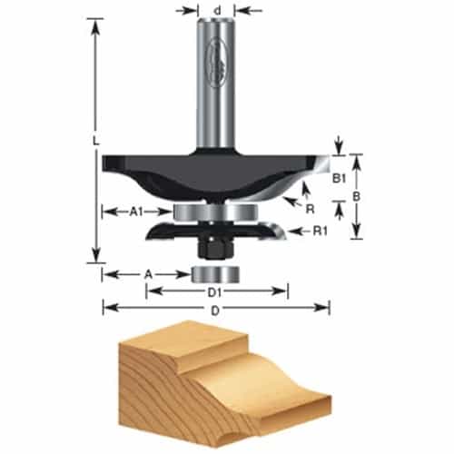 Timberline 420-50 Timberline Raised Panel W/Bck Cutter - Ace Tool Group - Timberline