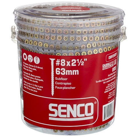 Senco 08F200Y Interior Wood To Wood Screws - Ace Tool Group - Senco