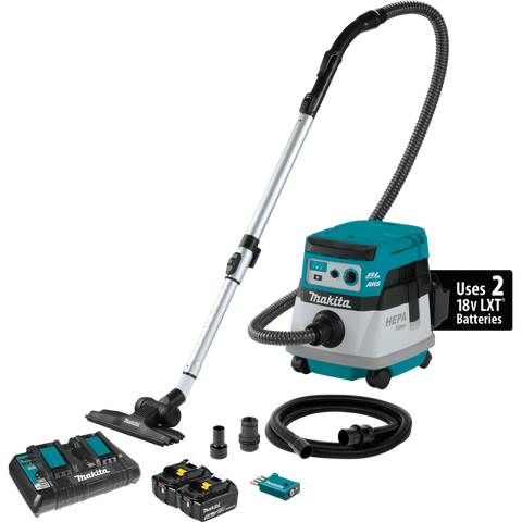 Makita XCV22PTU 36V LXT Dust Extractor/Vacuum Kit - Ace Tool Group - Makita