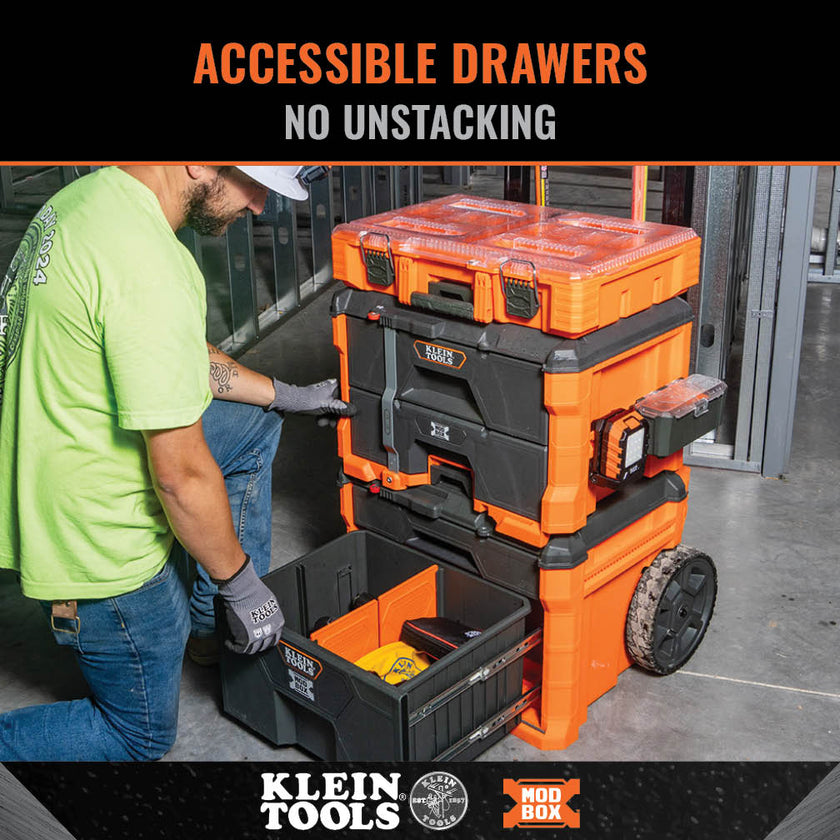 Home / Klein 54801MB MODbox 2-Drawer Rolling Toolbox