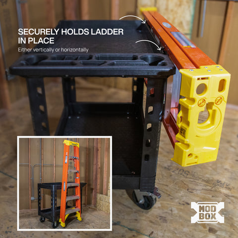 Klein 54805MB MODbox™ Utility Cart Ladder Holder - Ace Tool Group - Ace Tool Group