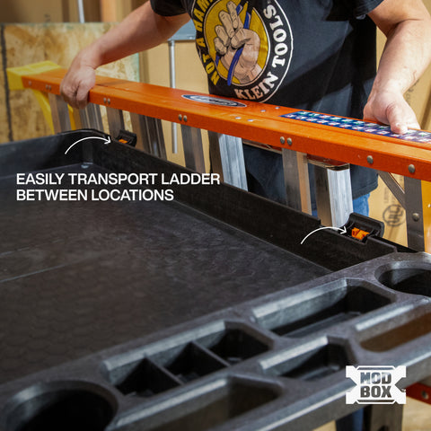 Klein 54805MB MODbox™ Utility Cart Ladder Holder - Ace Tool Group - Ace Tool Group