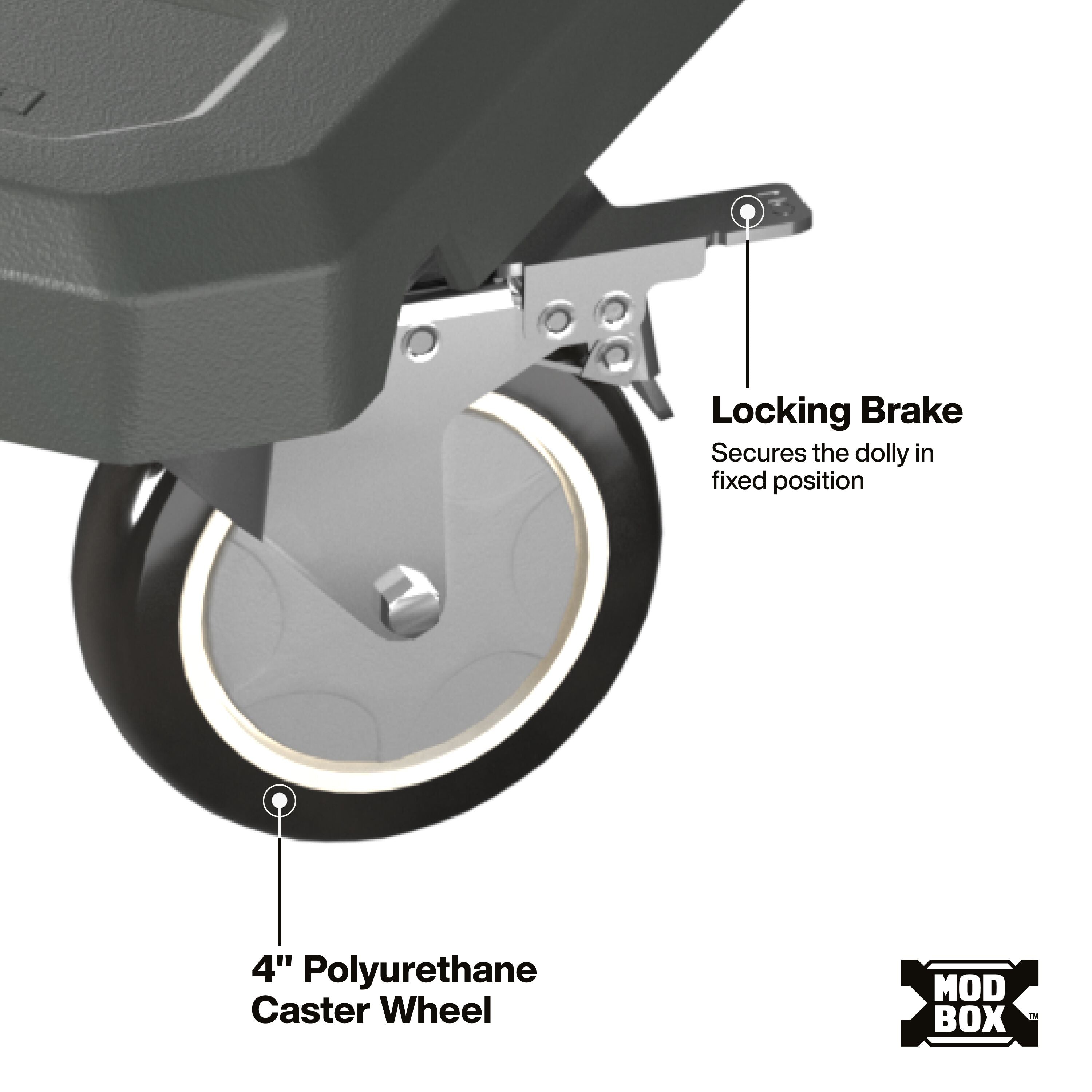 Klein 54828MB MODbox 4-Wheel Caster Dolly with Interlocking Design - Ace Tool Group - Klein