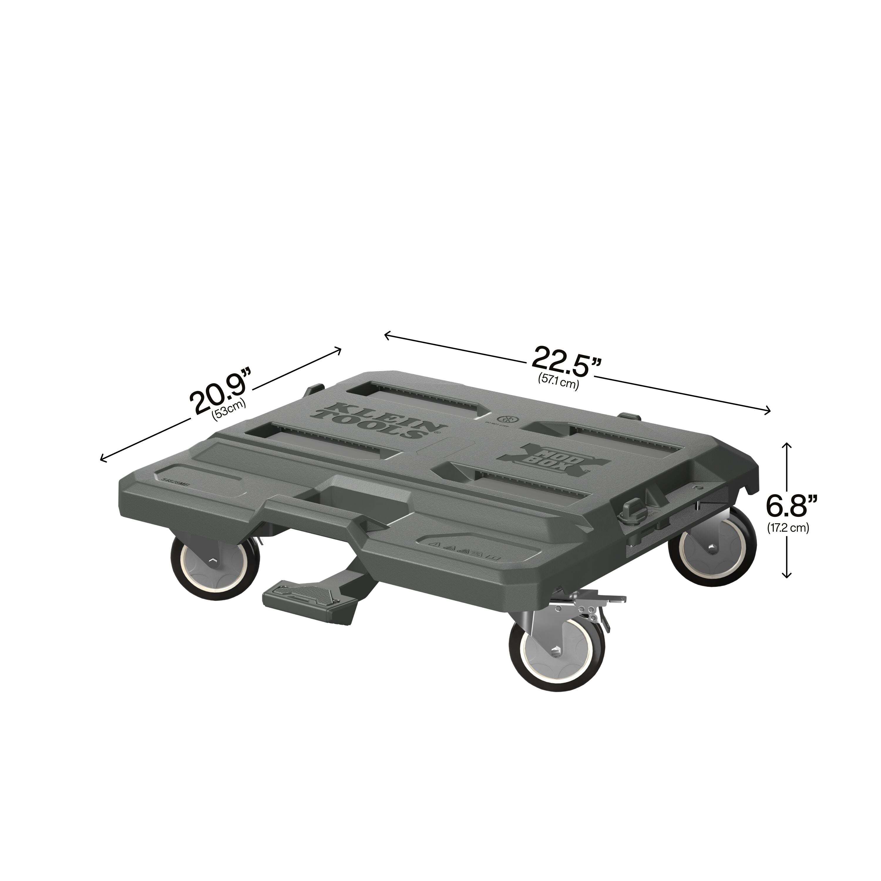 Klein 54828MB MODbox 4-Wheel Caster Dolly with Interlocking Design - Ace Tool Group - Klein