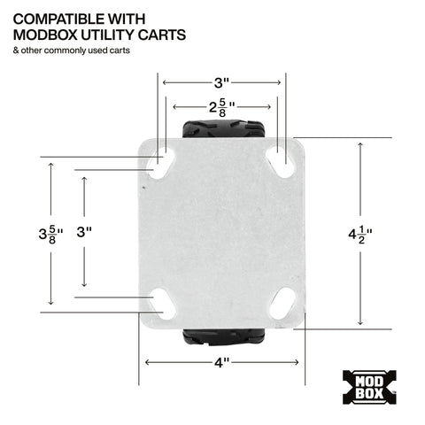 Klein 54851MB MODbox™ Utility Cart 8" Wheel, 4-Pack - Ace Tool Group - Ace Tool Group