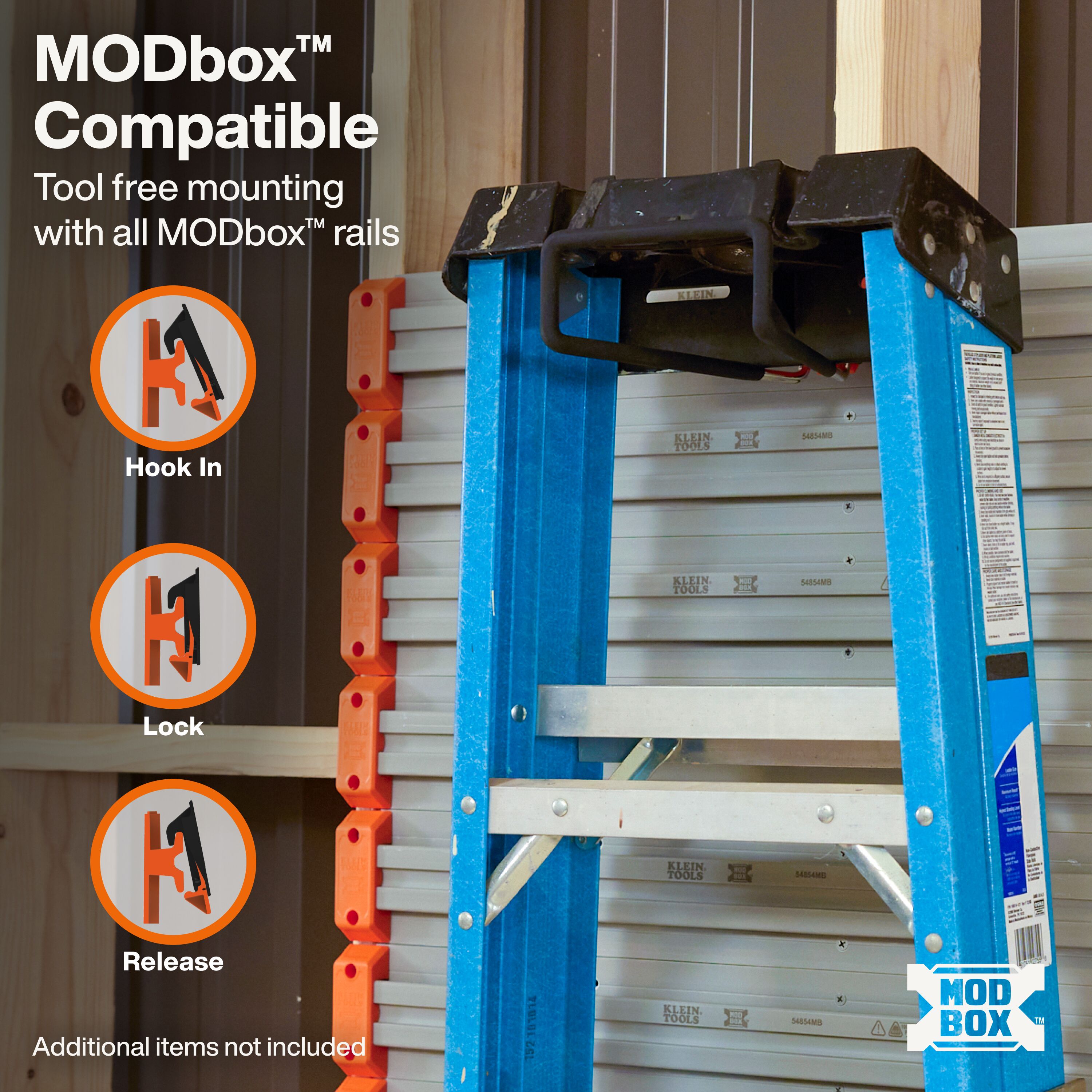 Klein 54853MB MODbox Wall System, XL Hook - Ace Tool Group - Klein