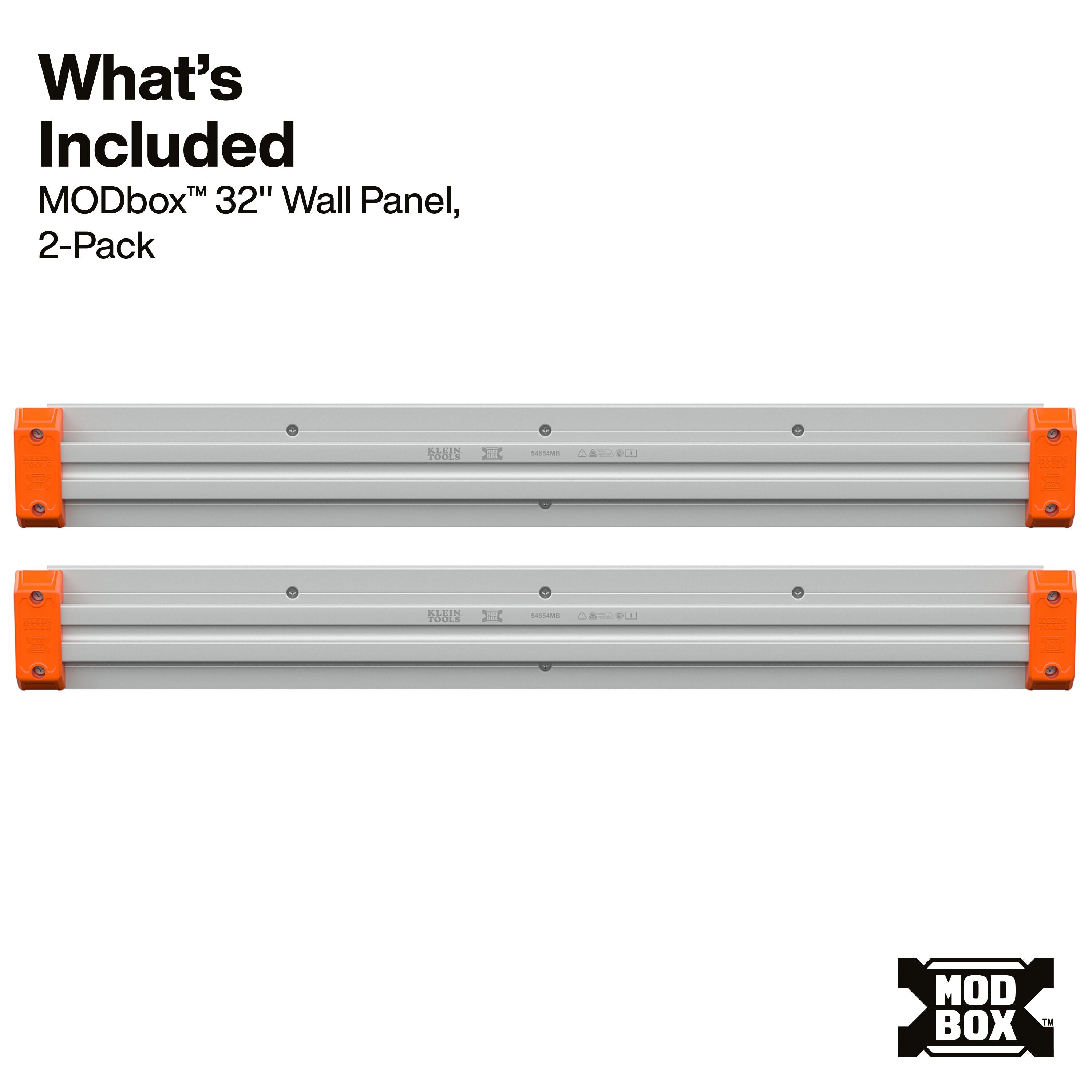 Klein 54854MB MODbox Wall System, 32-Inch Panel, 2-Pack - Ace Tool Group - Klein