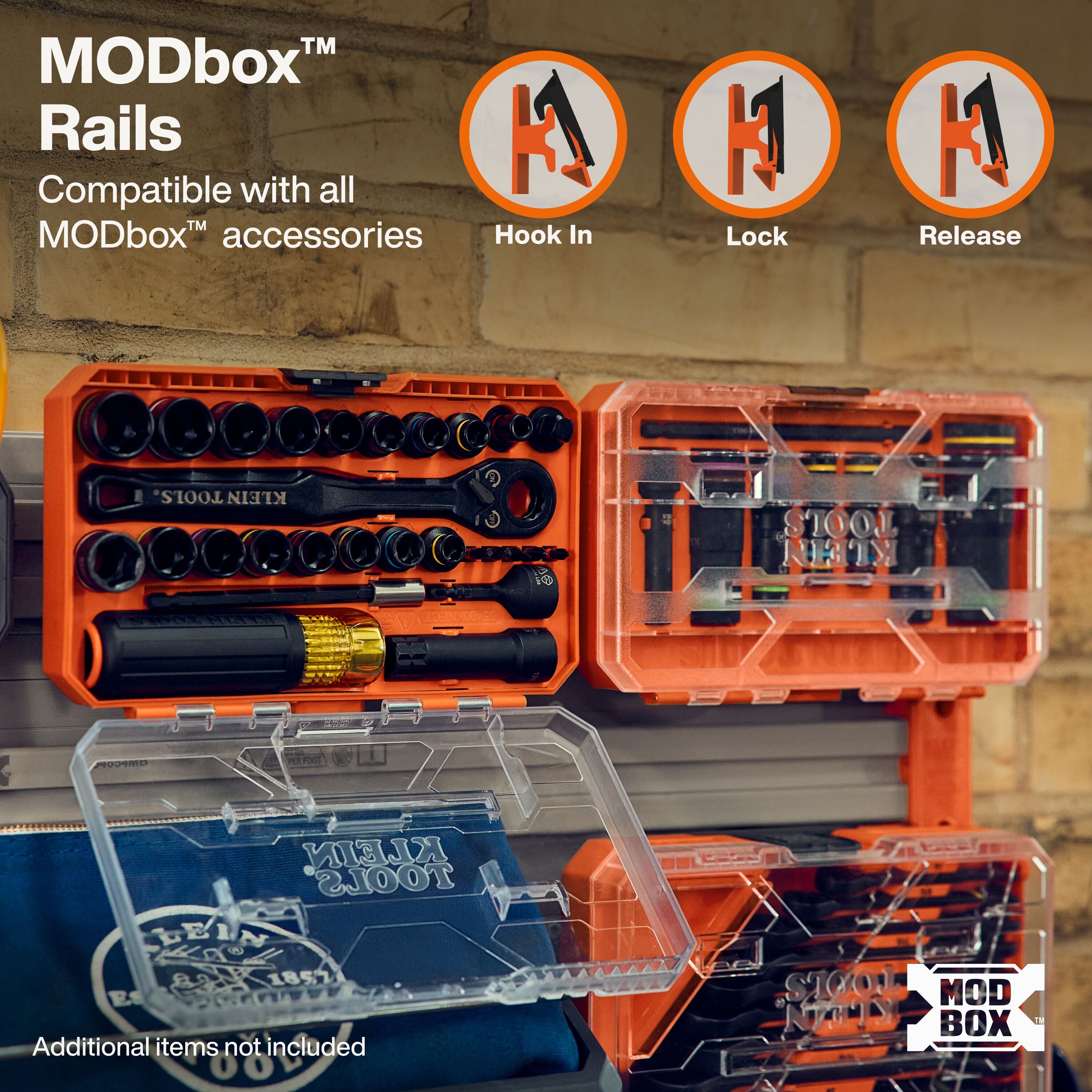 Klein 54855MB MODbox Wall System, 16-Inch Panel, 4-Pack - Ace Tool Group - Klein