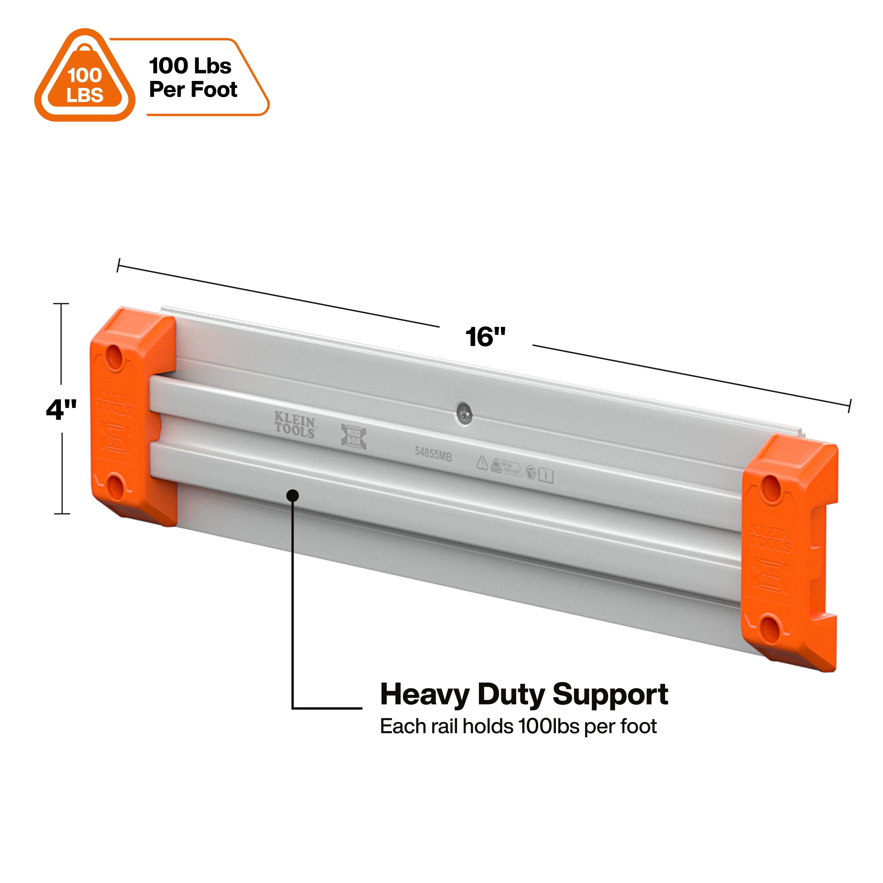 Klein 54855MB MODbox Wall System, 16-Inch Panel, 4-Pack - Ace Tool Group - Klein