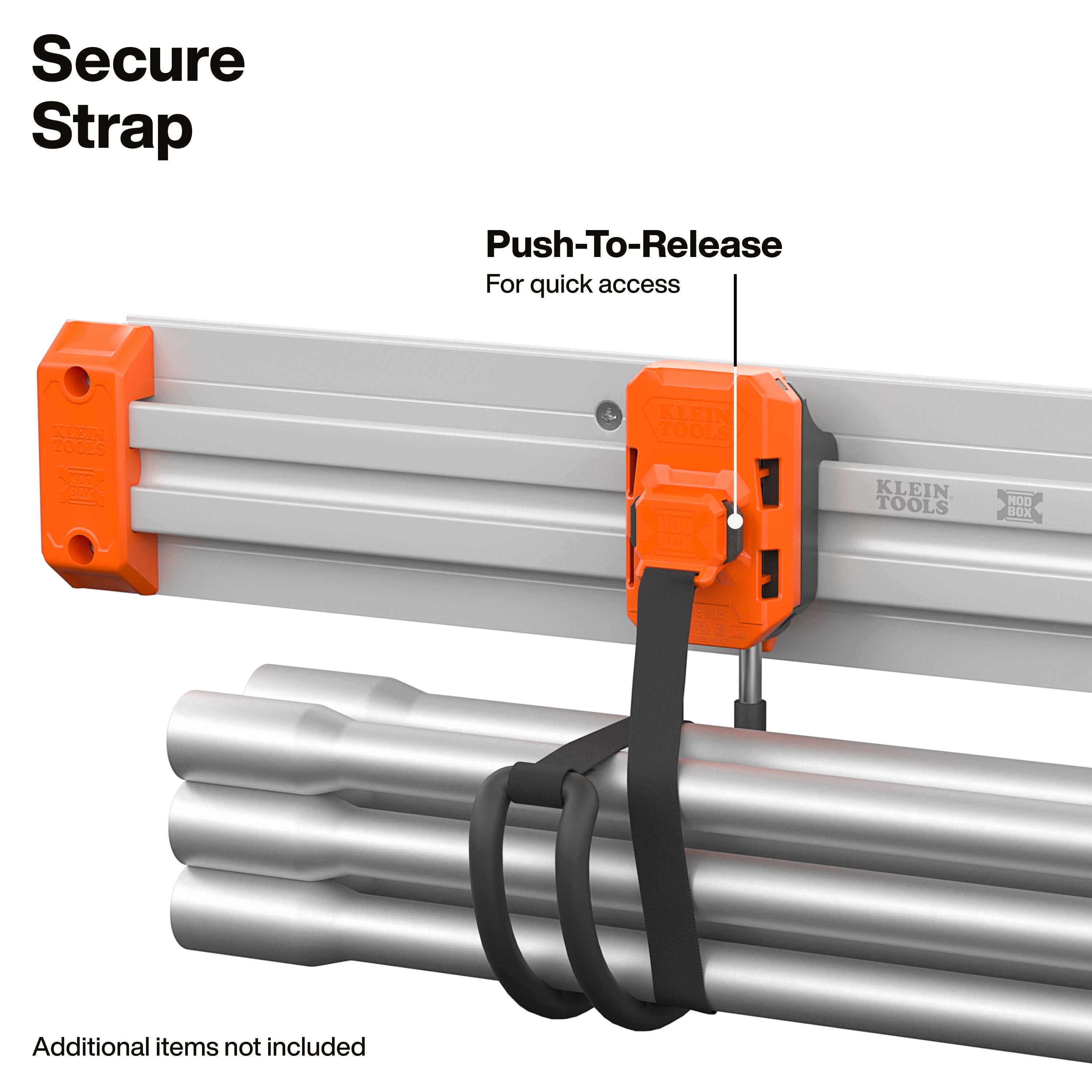 Klein 54859MB MODbox Wall System, J-Hook with Strap, 2-Pack - Ace Tool Group - Klein