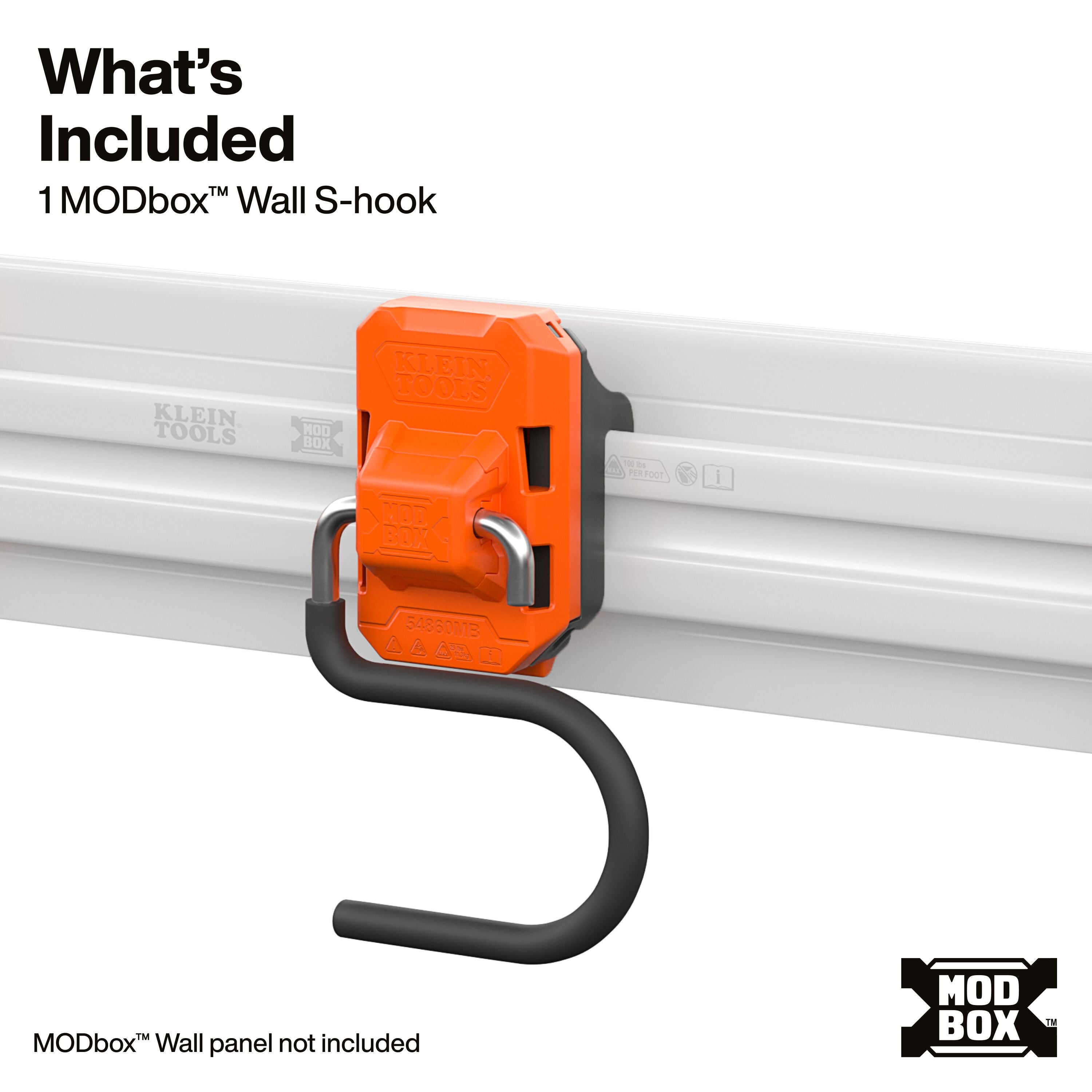 Klein 54860MB MODbox Wall System, S-Hook - Ace Tool Group - Klein