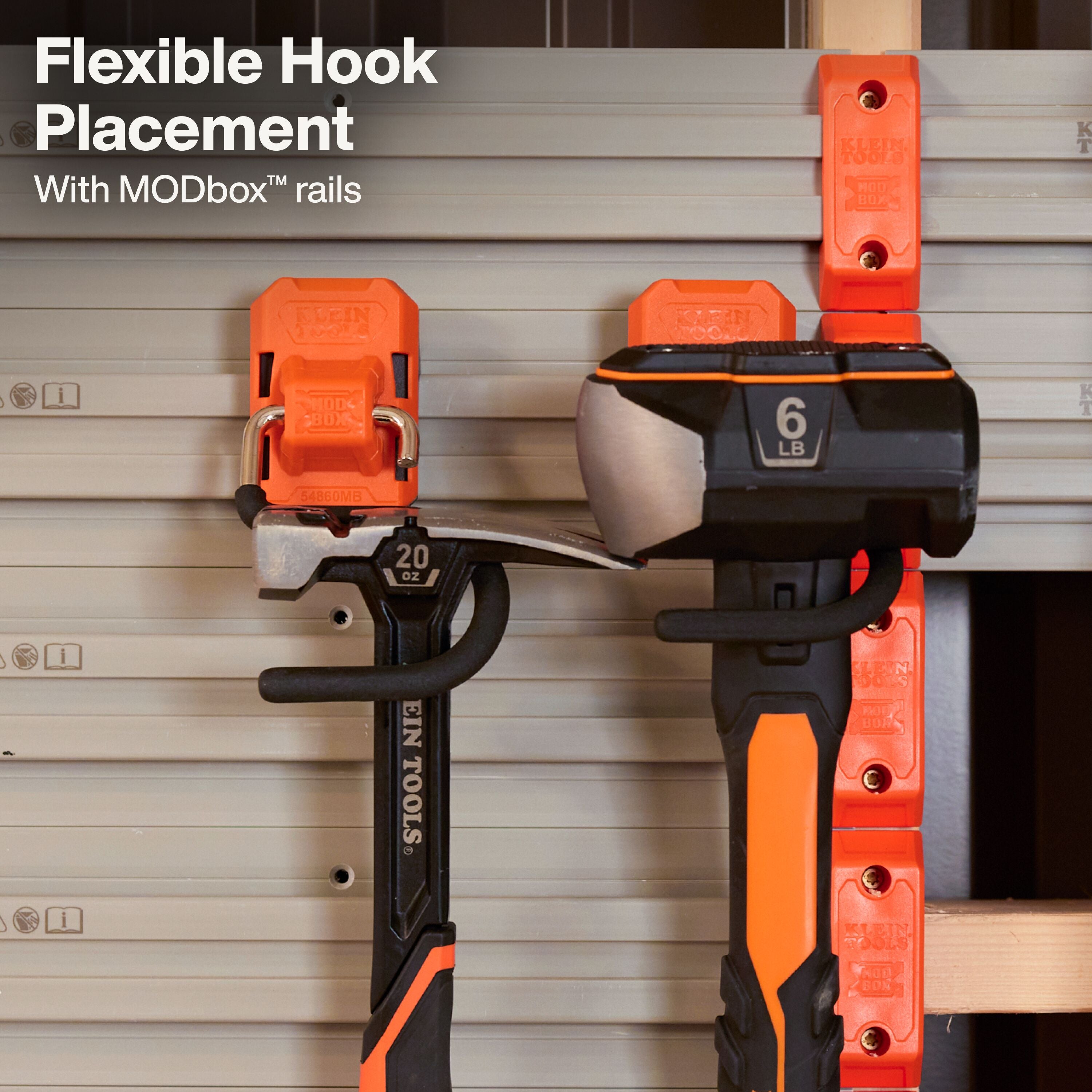 Klein 54860MB MODbox Wall System, S-Hook - Ace Tool Group - Klein