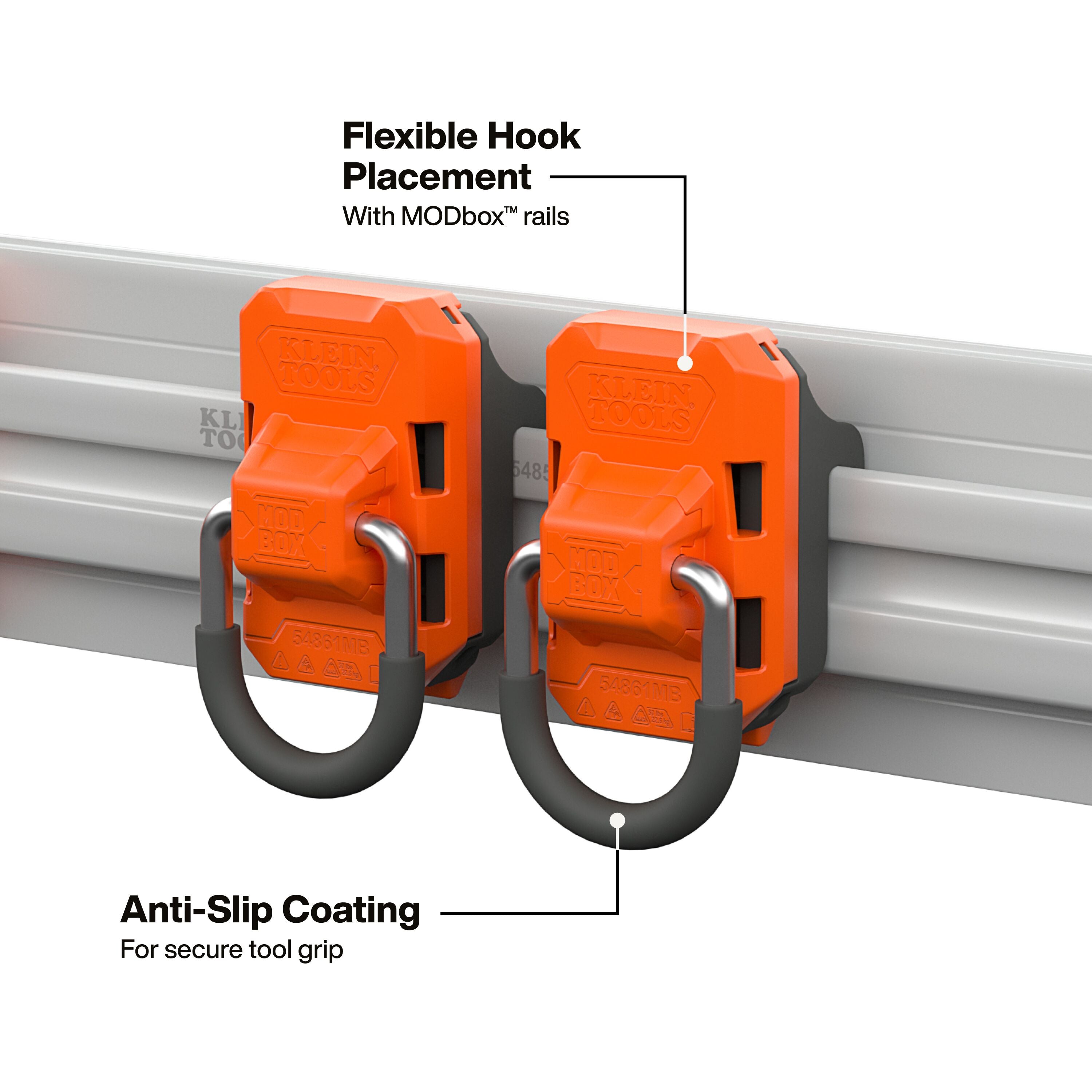 Klein 54861MB MODbox Wall System, D-Ring, 2-Pack - Ace Tool Group - Klein