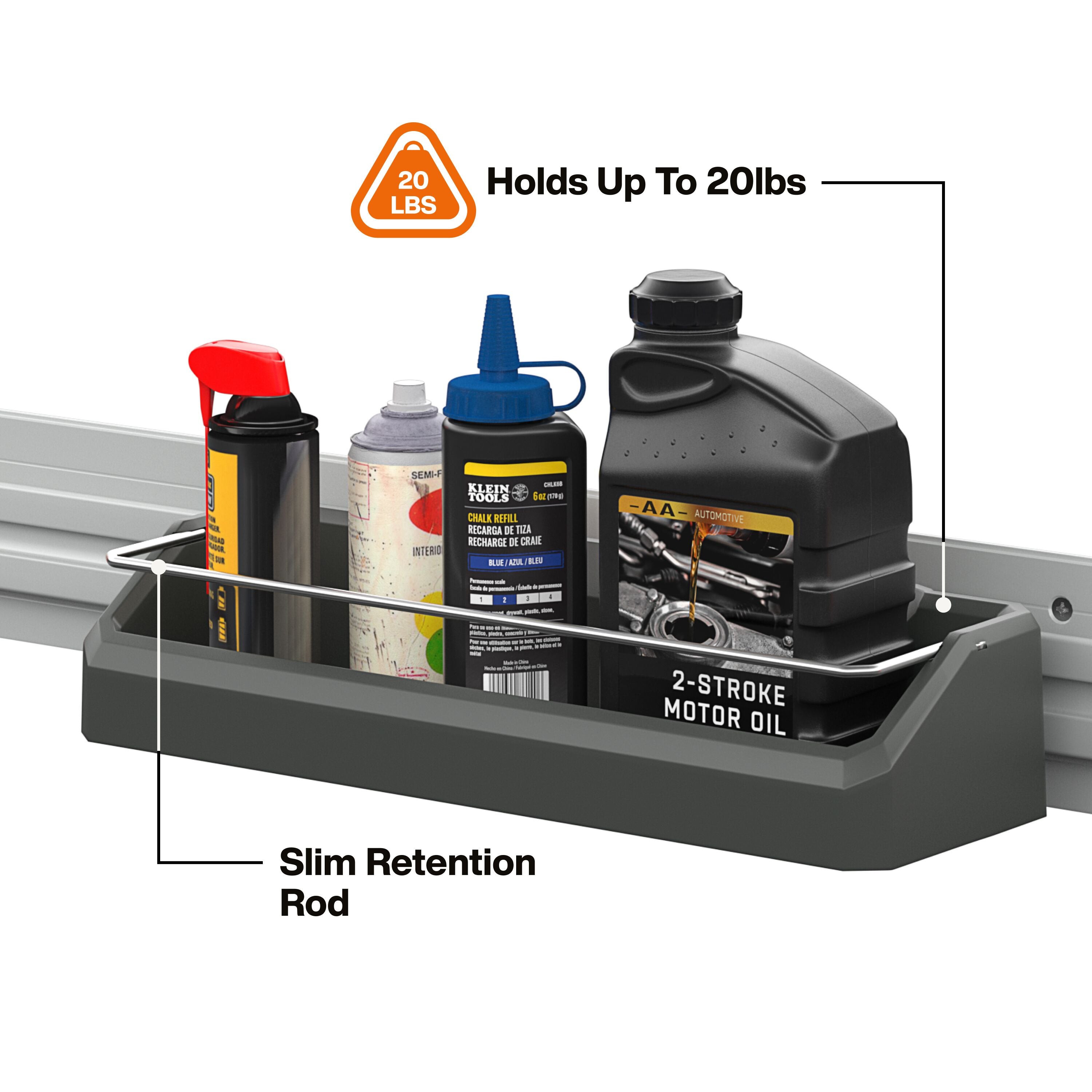 Klein 54863MB MODbox Wall System, Narrow Shelf - Ace Tool Group - Klein
