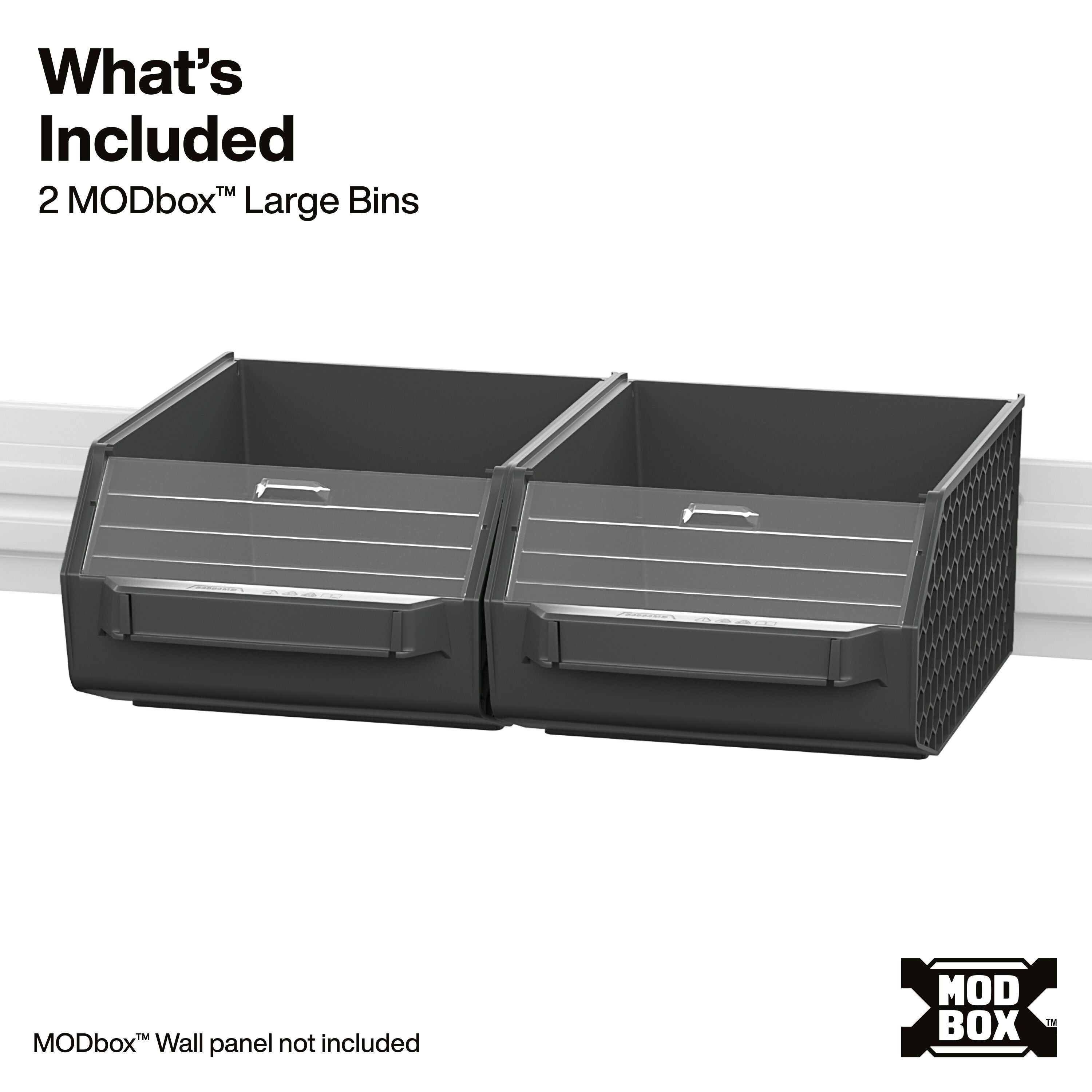 Klein 54864MB MODbox Wall System, Large Bin, 2-Pack - Ace Tool Group - Klein