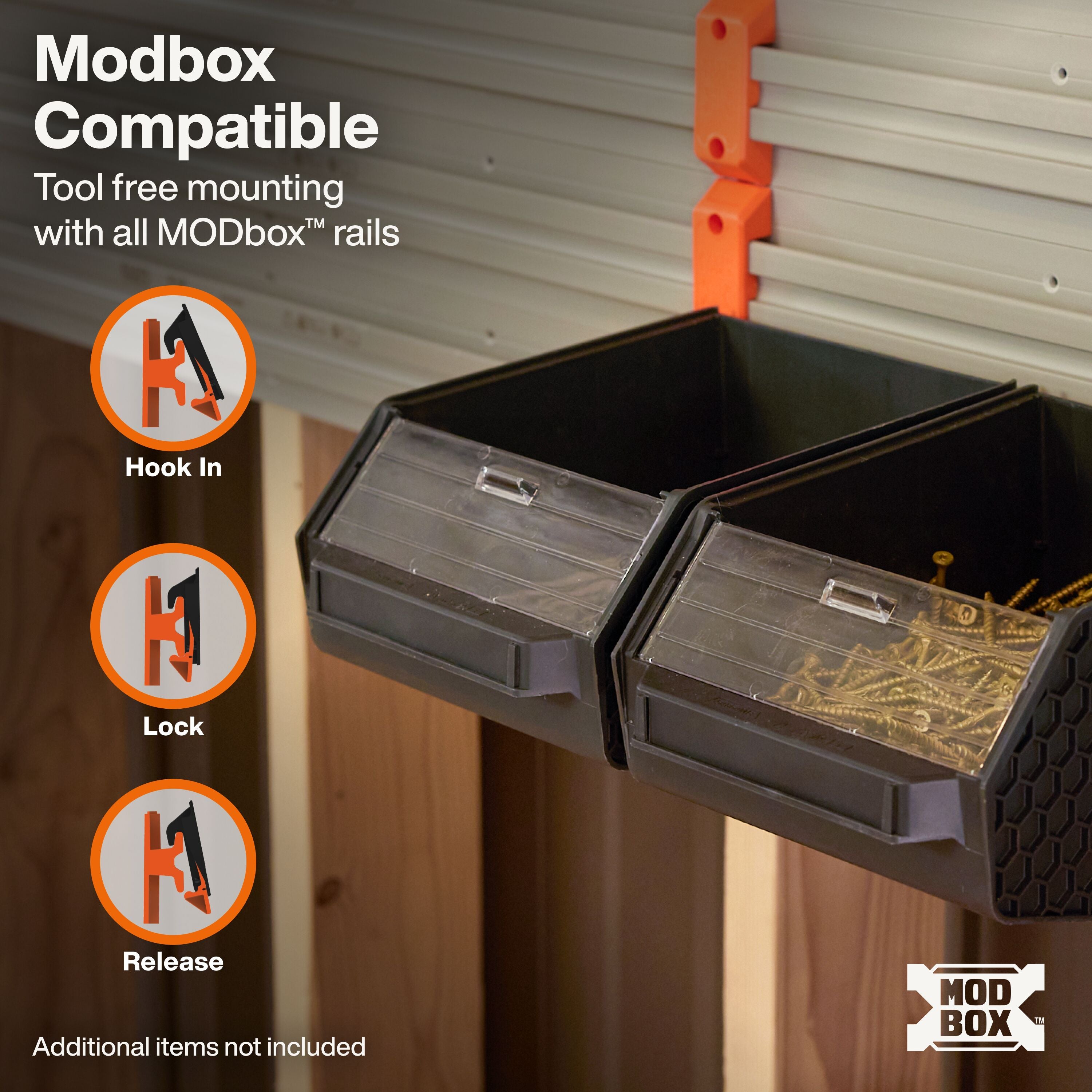 Klein 54864MB MODbox Wall System, Large Bin, 2-Pack - Ace Tool Group - Klein