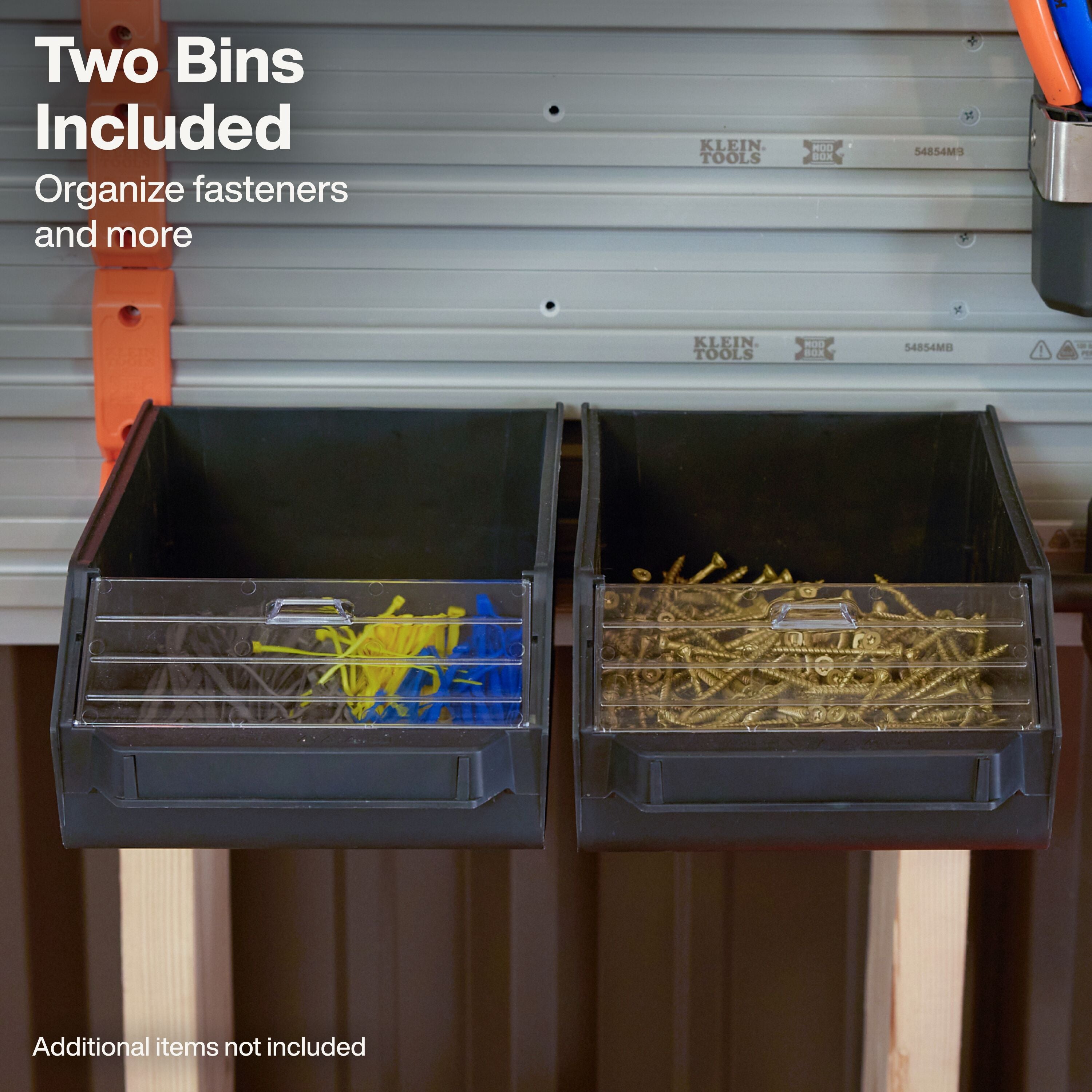 Klein 54864MB MODbox Wall System, Large Bin, 2-Pack - Ace Tool Group - Klein